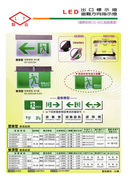 LED避難方向指示燈